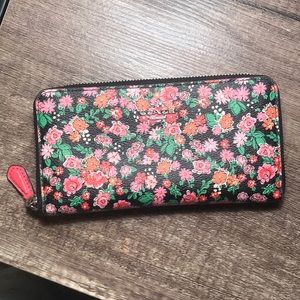 Floral Coach Wallet
